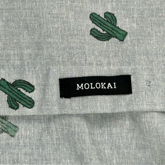 Molokai Surf Button Front Cactus Shirt sz S - Picture 3 of 6